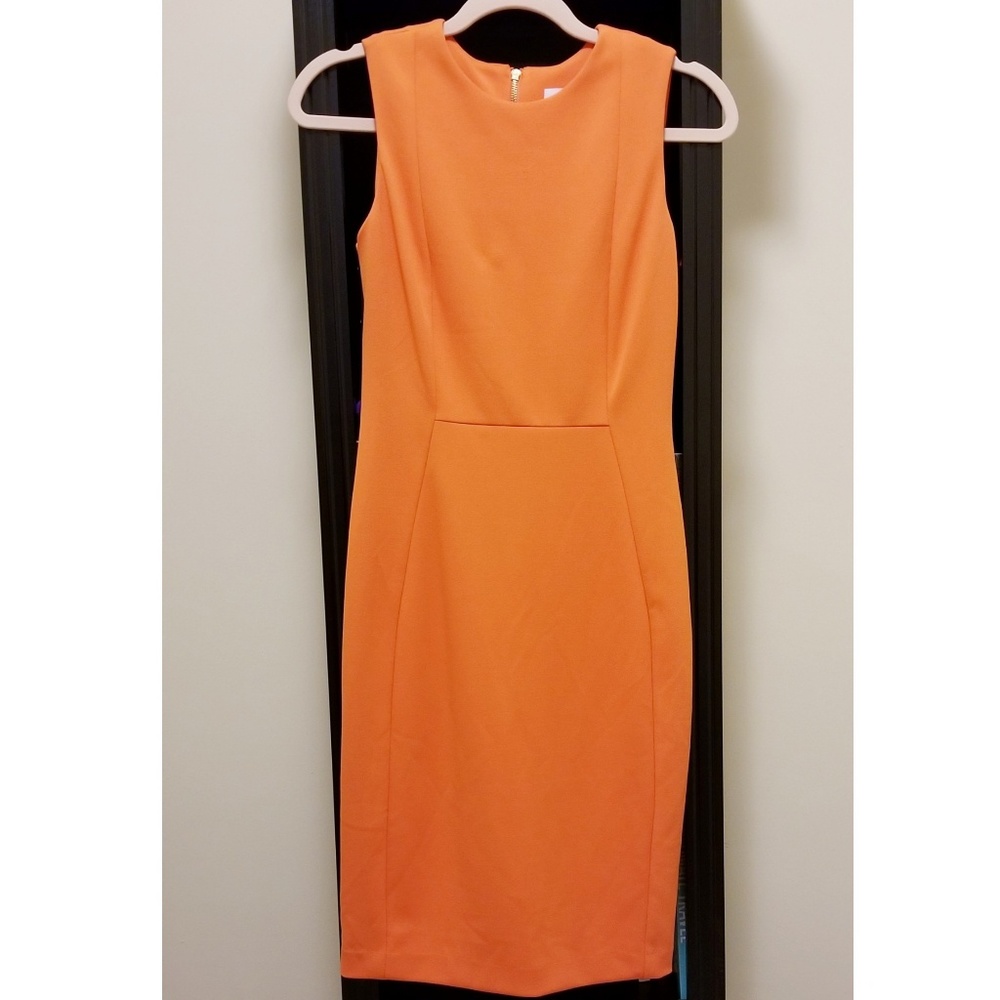 Calvin Klein Scoop Neck Midi Dress